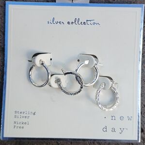 Sterling silver nickel free earrings